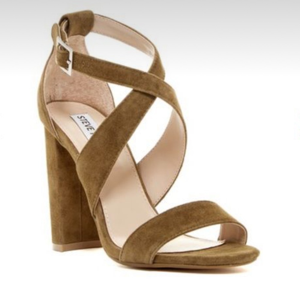 Steve Madden | Caliopi Olive Suede Sandals